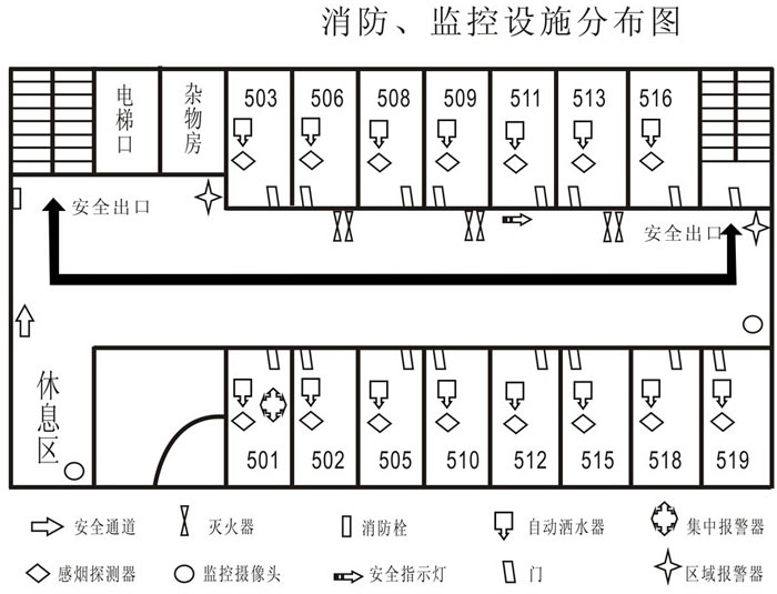 宾馆消防图设计